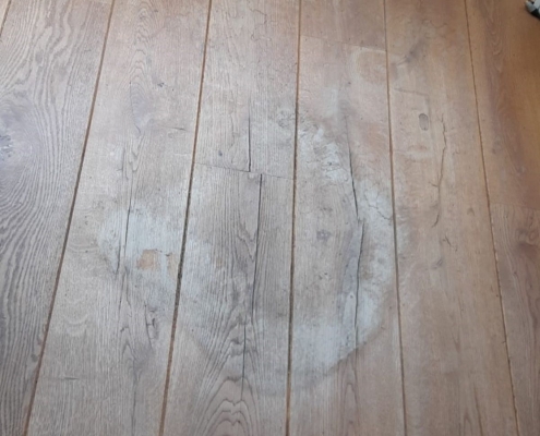 Schade houten vloer renoveren Assen