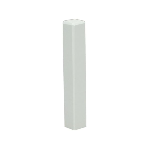 Hoek/eindstuk t.b.v. MDF plint 90x12 wit RAL9016