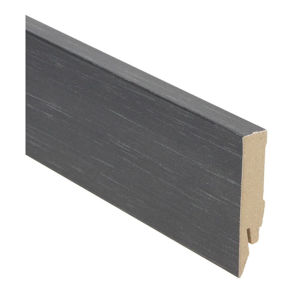 Rechte folieplint 70x14 trendy zwart - Afbeelding 2