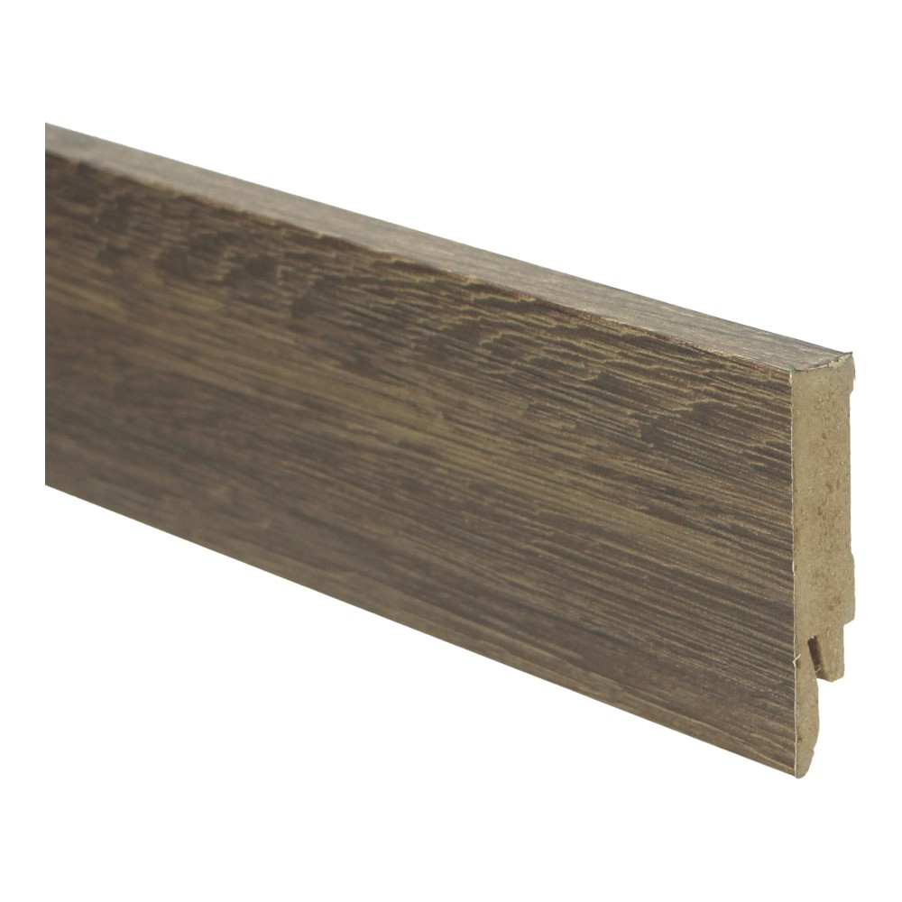 Rechte folieplint 70x14 eiken bruin geolied - Afbeelding 2