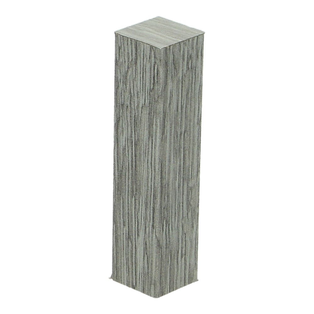 Hoek/eindstuk folie 4st. scarlet oak light grey
