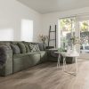 Houten vloer - Brede plank 22 cm - Wit geolied - Dubbel gerookt - Afbeelding 3