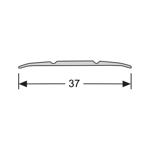 Dilatatiepr. schroef 37 mm alu zilver