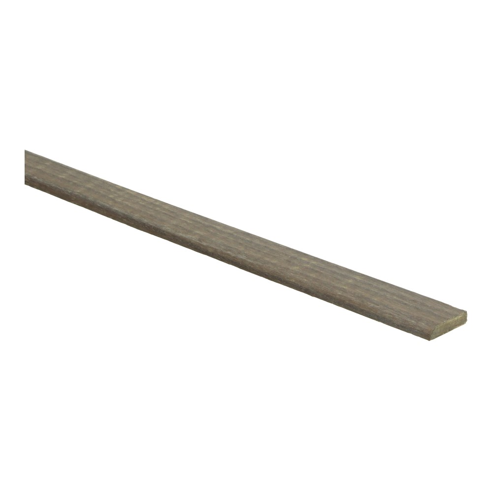 Plakplint (afwerklijst) 5x24 plakstrip fineer eiken dubbel gerookt wit geolied