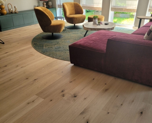 Houten vloer met vloerverwarming in Assen Houten vloer met vloerverwarming in Assen