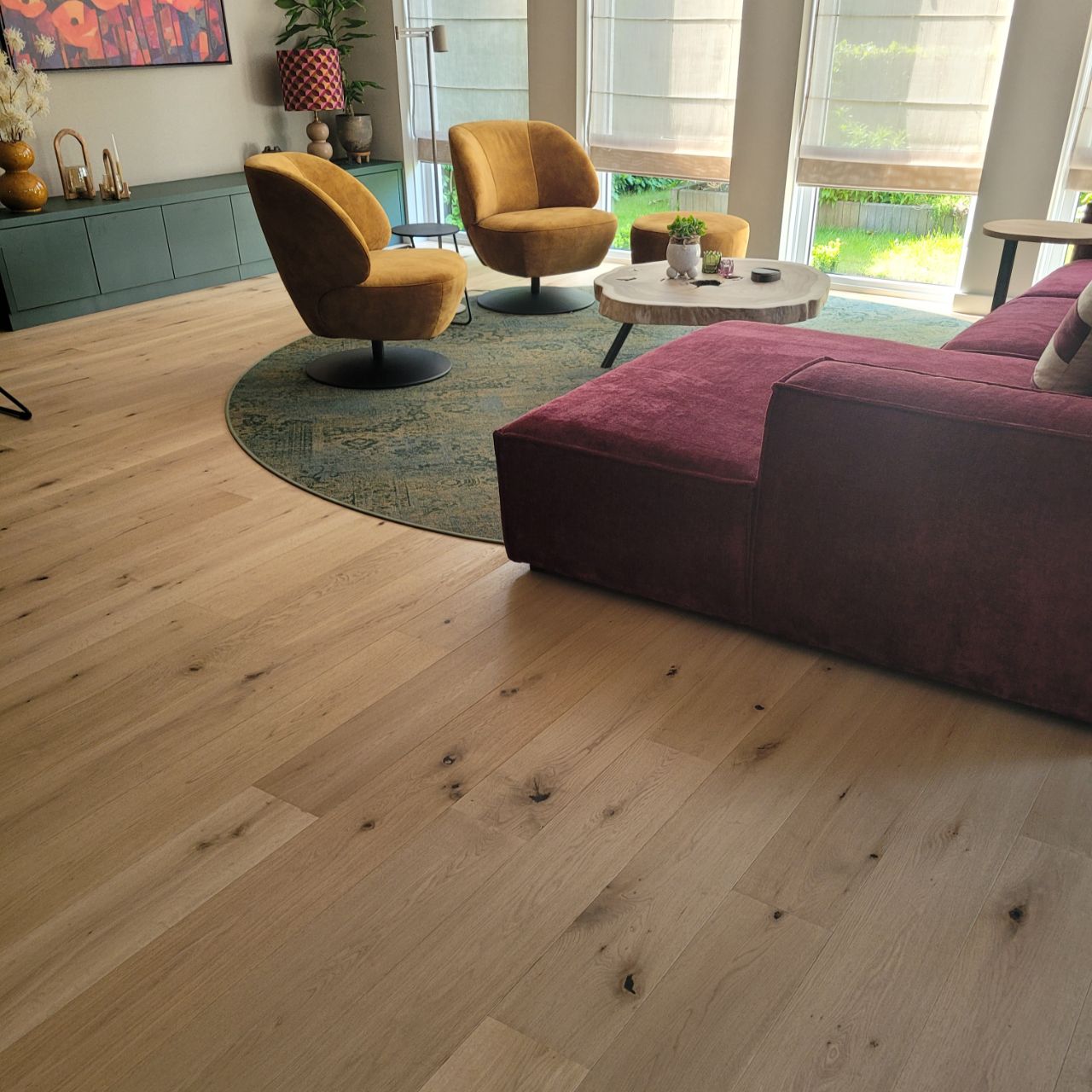 Houten vloer met vloerverwarming in Assen Houten vloer met vloerverwarming in Assen