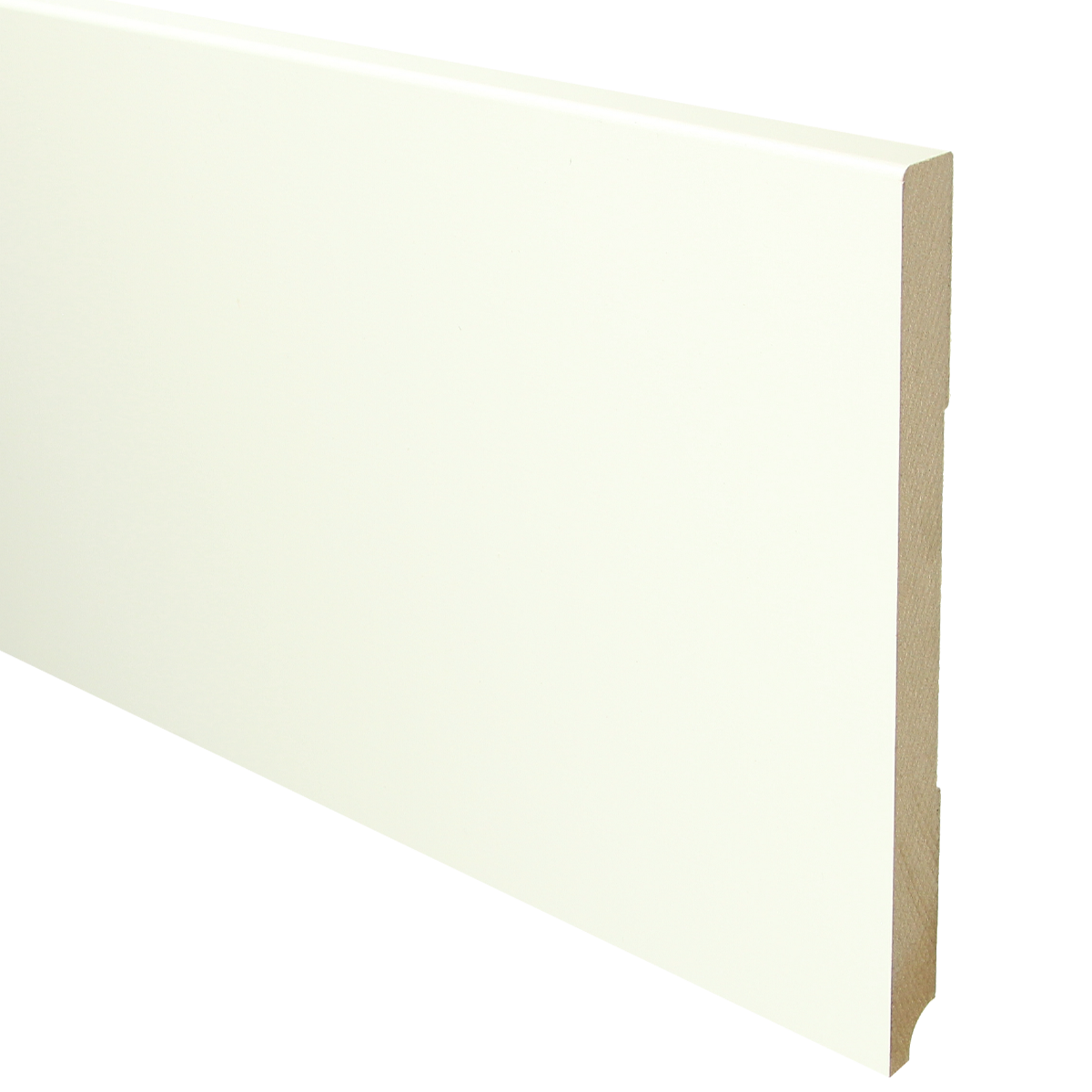 MDF Moderne plint 220x18 wit voorgelakt RAL 9010