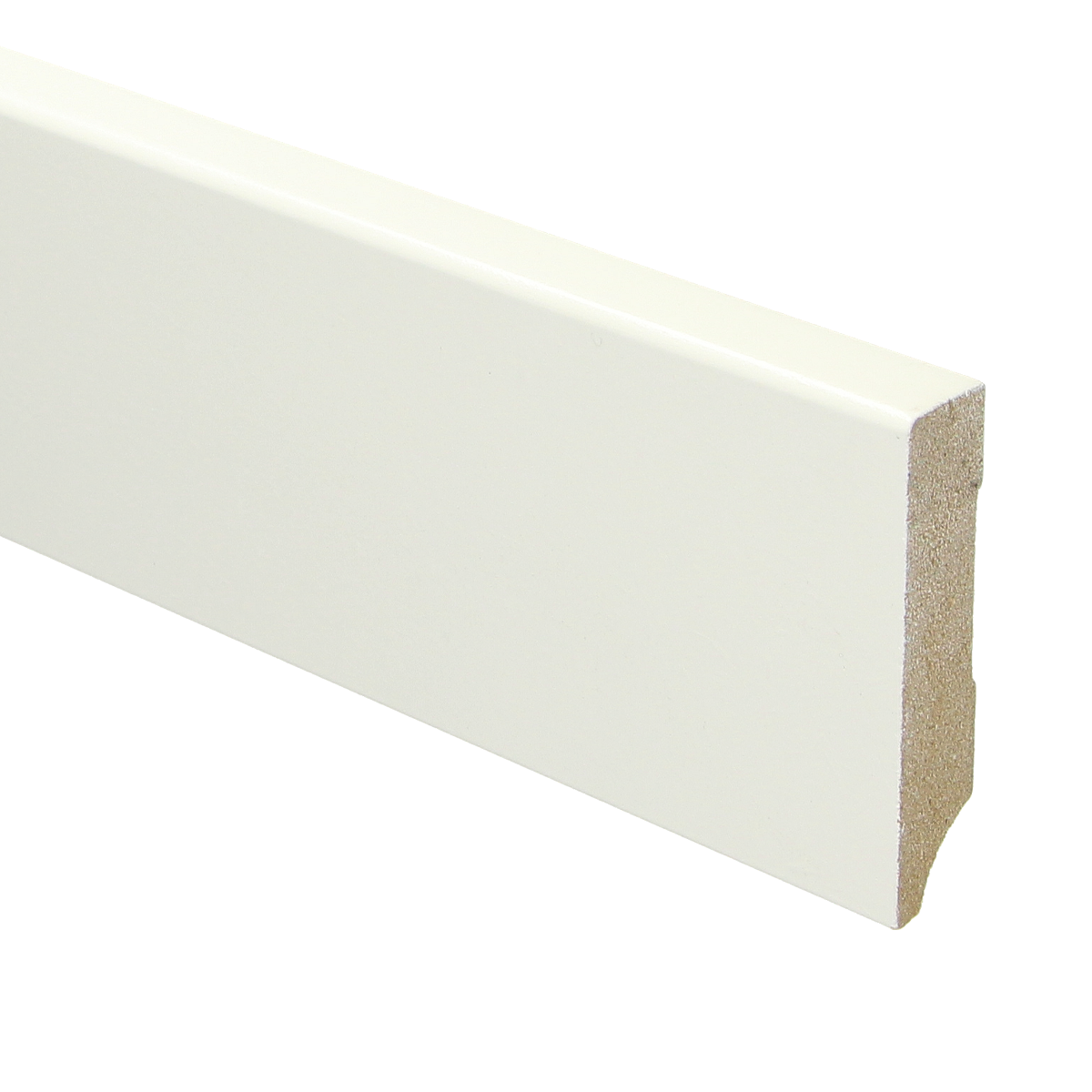 MDF Moderne plint 70x15 wit voorgelakt RAL 9010