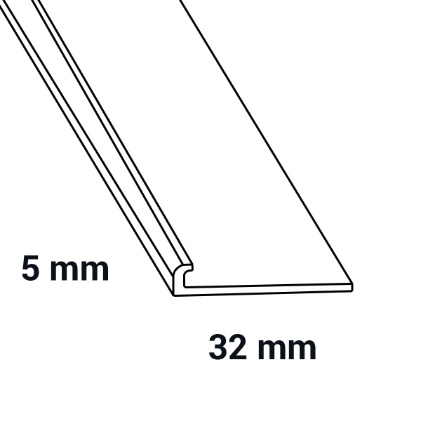 Papegaaienbek kunststof EL3,5 beige