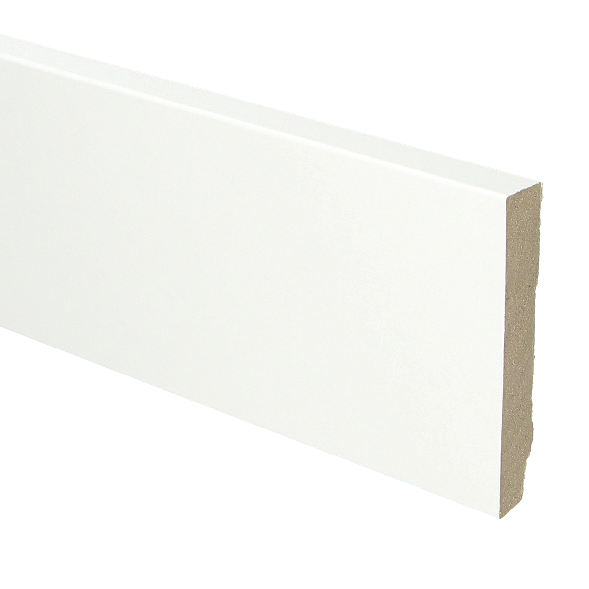 MDF plint recht 90x15 wit gefolied