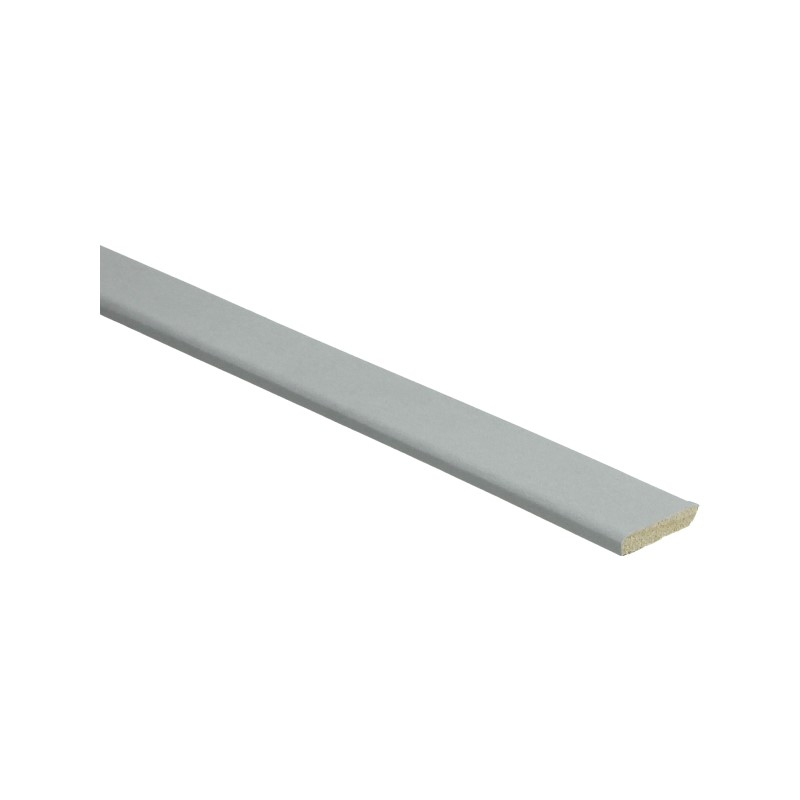 Plakplint (afwerklijst) met plakstrip minimal lichtgrijs